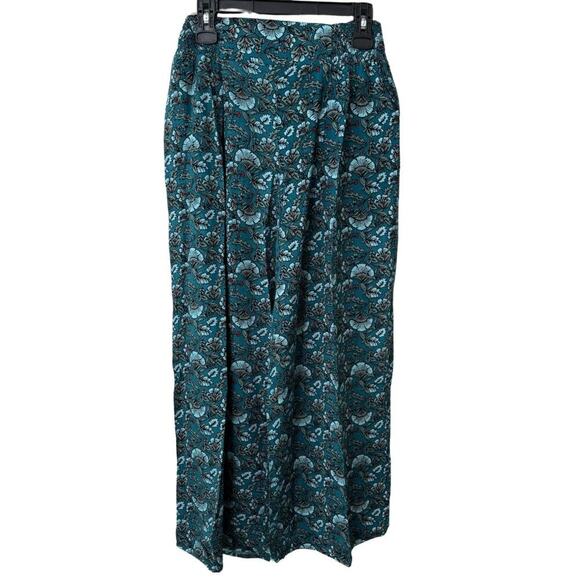 BAND OF THE FREE Elise Floral Wide Leg Pants Pull On Elastic Bohemian NWT Medium - Picture 3 of 8